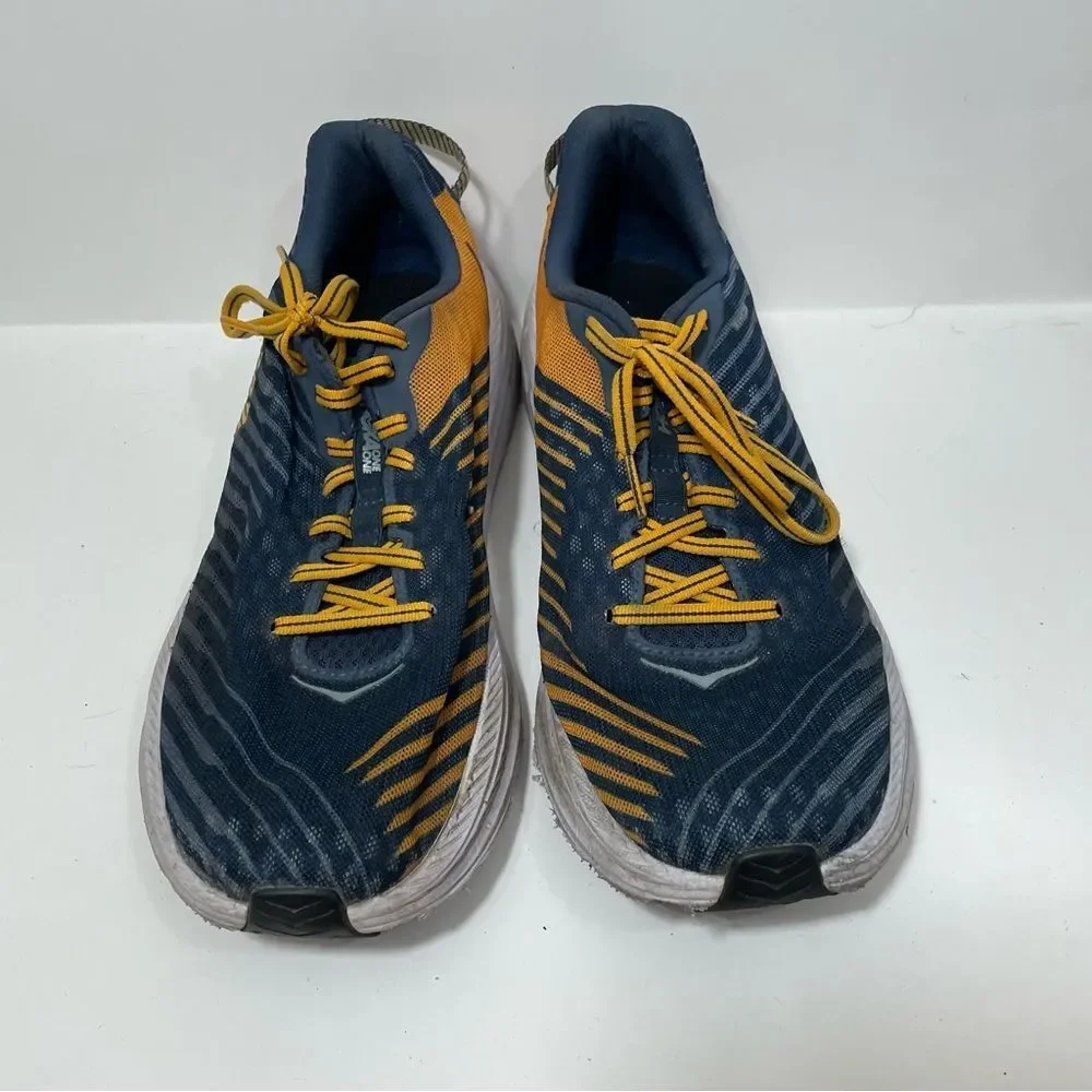 Hoka Blue & Gold High Support Athletic Training Shoes